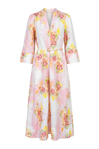 Linen Shift Dress Rose Amore