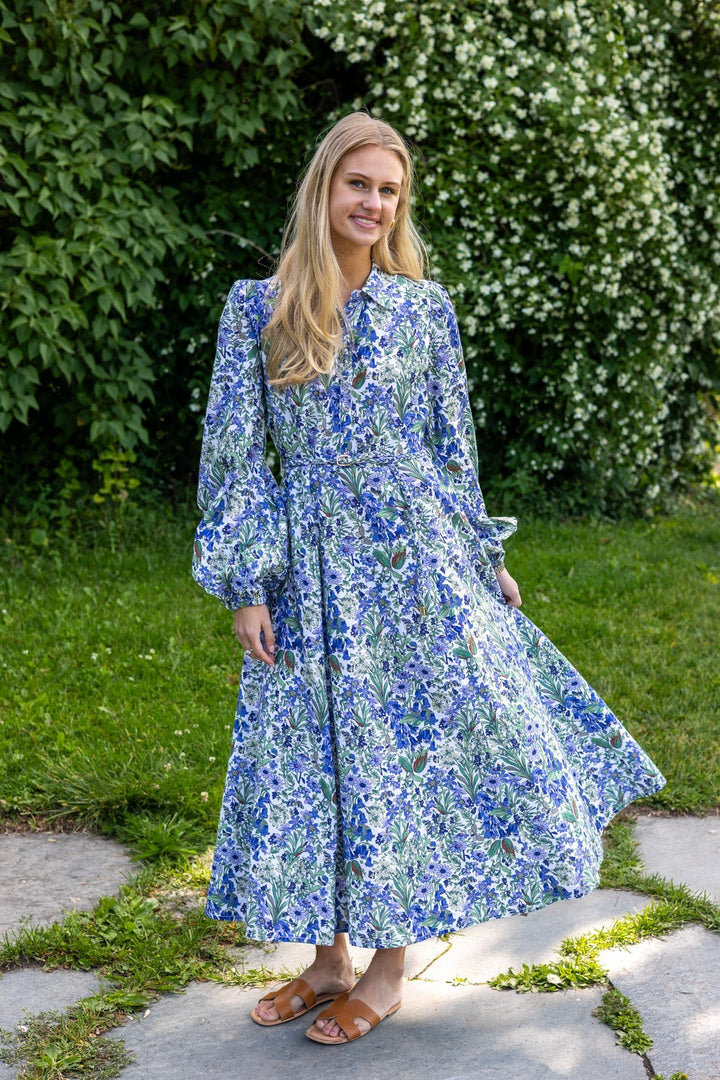 Linen Shirt Dress Flora | Kjoler | Smuk - Dameklær på nett