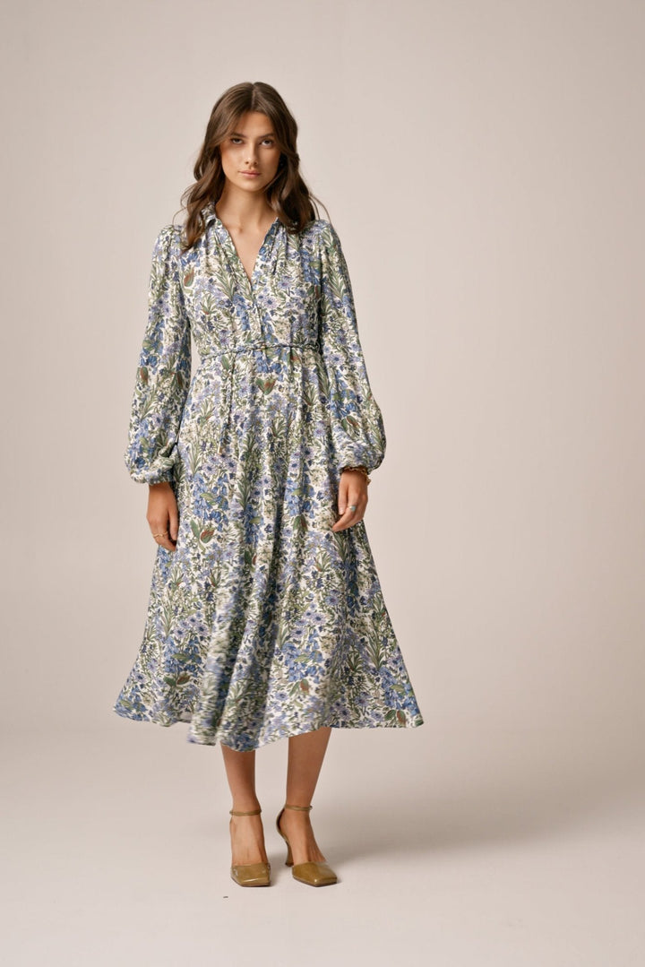 Linen Shirt Dress Flora | Kjoler | Smuk - Dameklær på nett