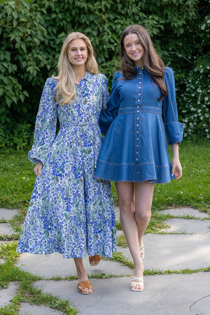 Linen Shirt Dress Flora | Kjoler | Smuk - Dameklær på nett