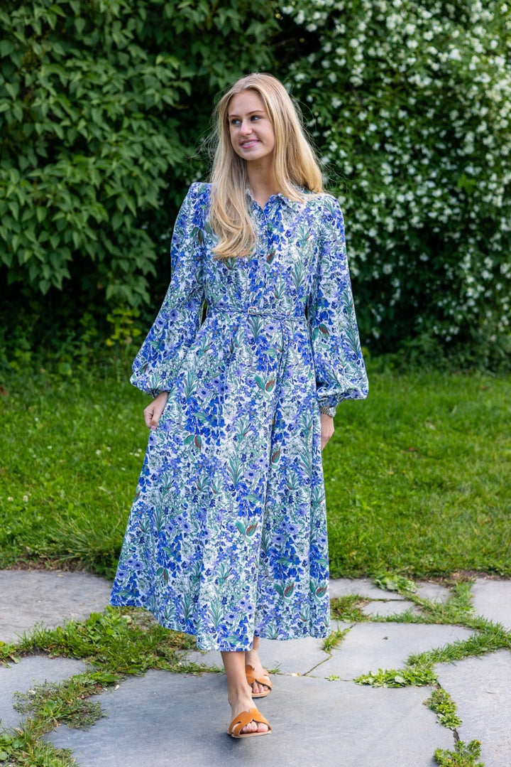 Linen Shirt Dress Flora | Kjoler | Smuk - Dameklær på nett