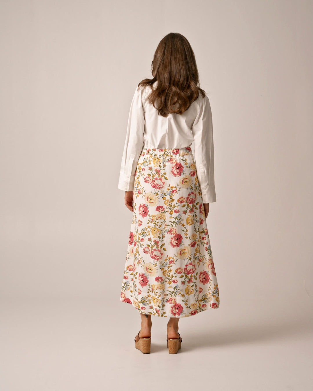 Linen Skirt Rosette | Skjørt | Smuk - Dameklær på nett