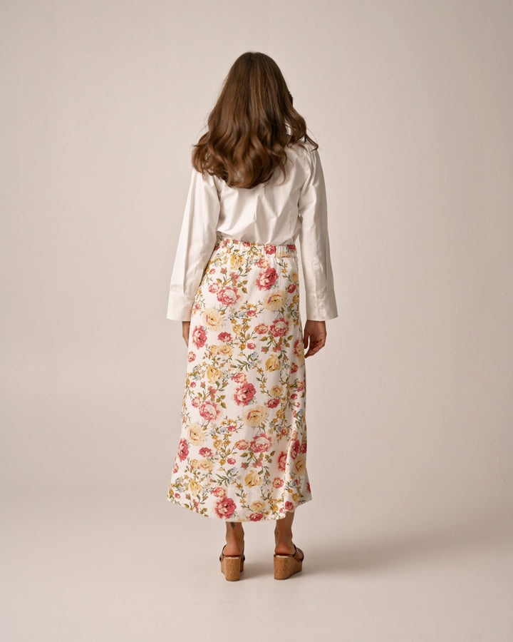 Linen Skirt Rosette | Skjørt | Smuk - Dameklær på nett