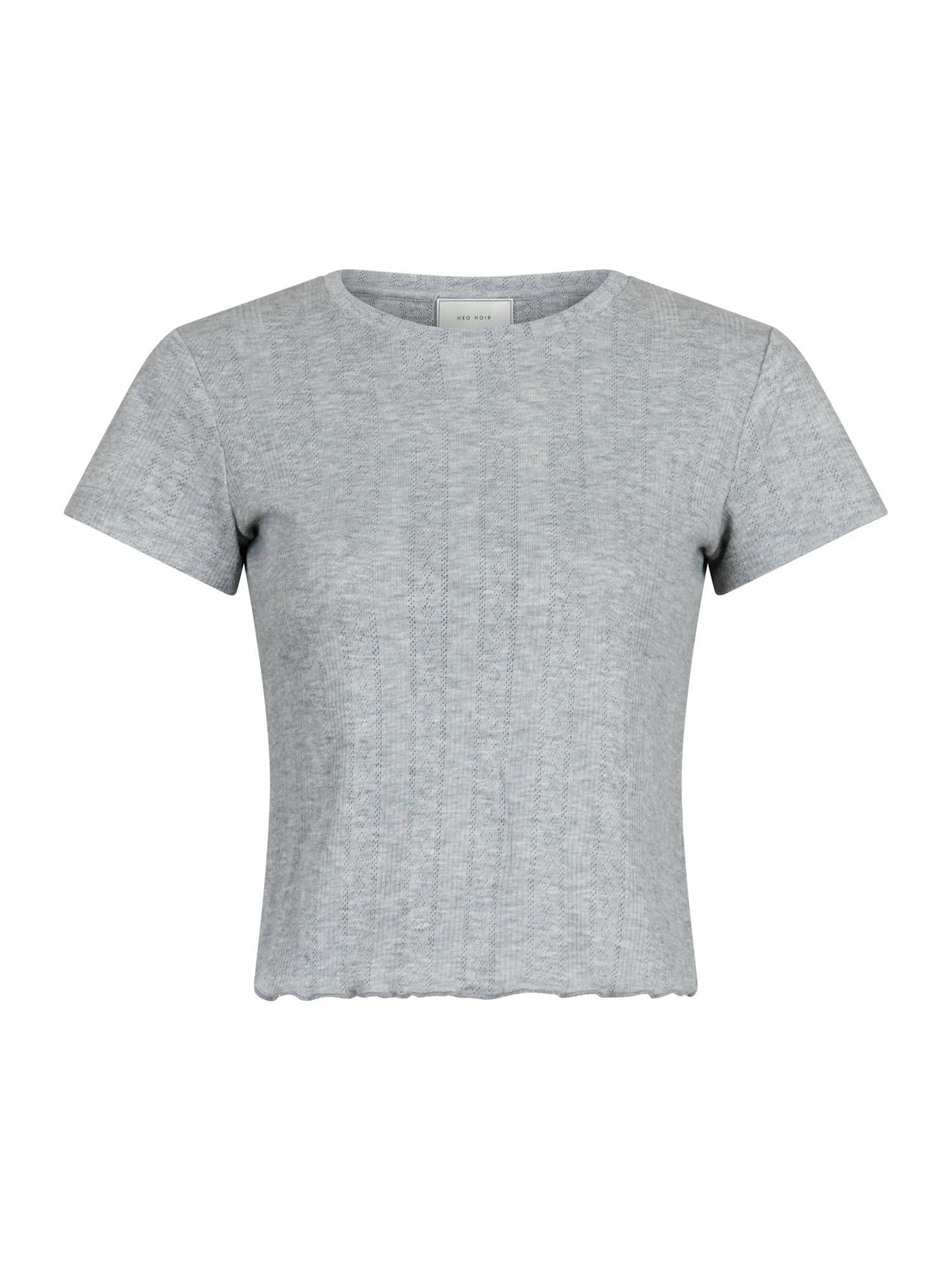 Lonnie Pointelle Heart Top White main image 1