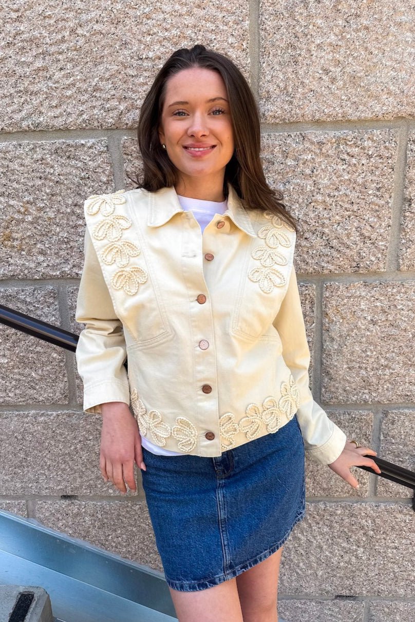 Luina Ls Denim Jacket Birch | Yttertøy | Smuk - Dameklær på nett