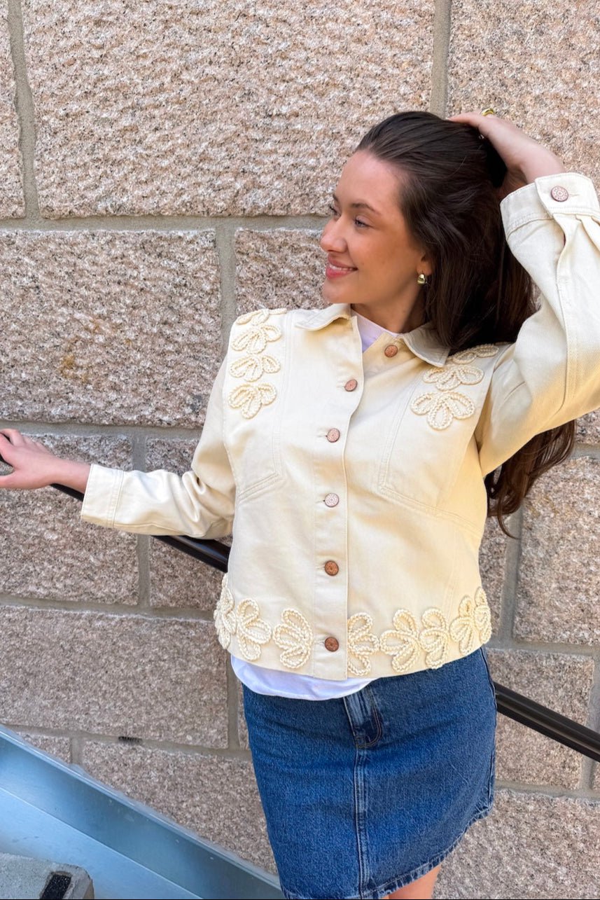 Luina Ls Denim Jacket Birch | Yttertøy | Smuk - Dameklær på nett