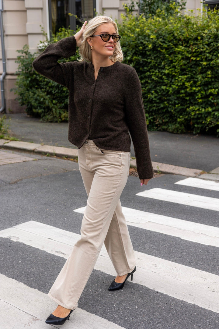 Lulu New Ls Knit Cardigan Delicioso Melange | Genser | Smuk - Dameklær på nett