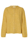 Lulu New Ls Knit Cardigan Ochre Melange