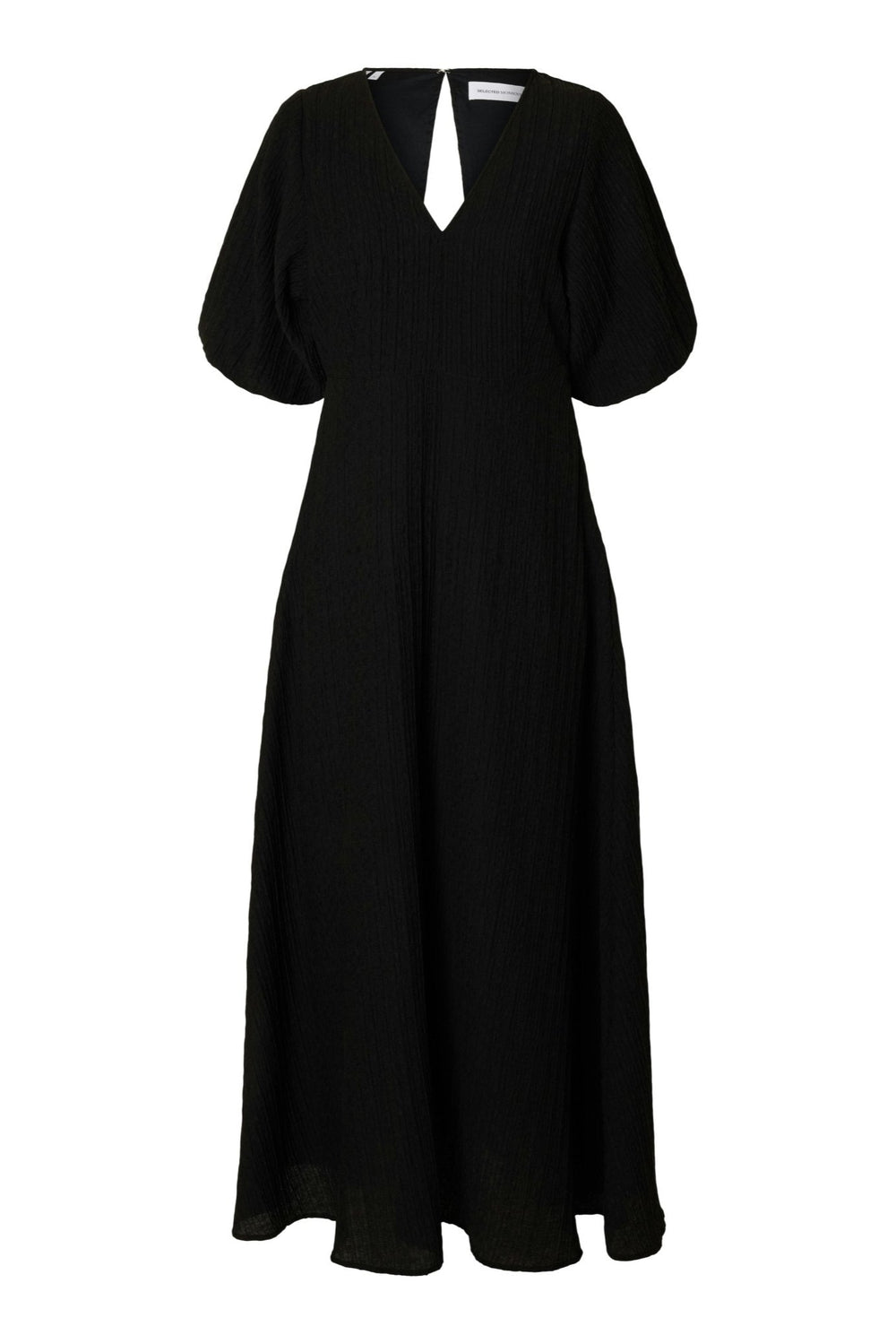 Maddie Ss Midi Dress Black | Kjoler | Smuk - Dameklær på nett