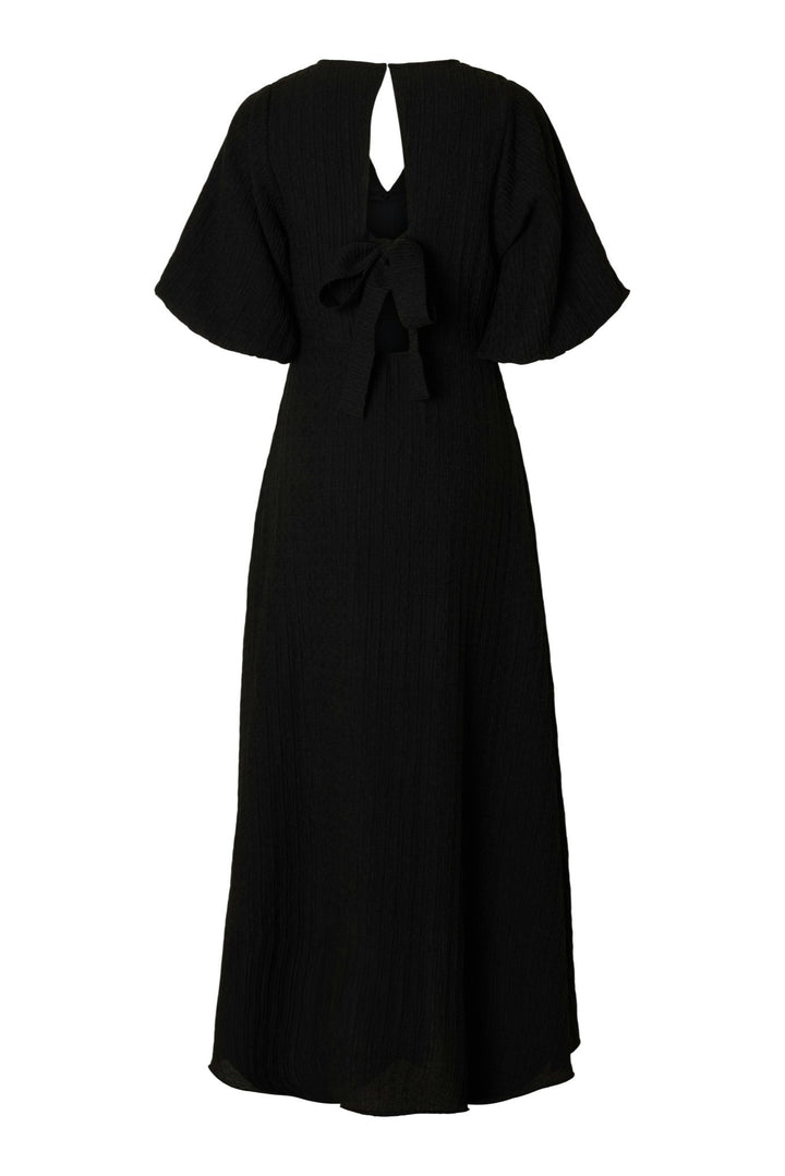 Maddie Ss Midi Dress Black | Kjoler | Smuk - Dameklær på nett