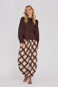 Malika Shirt Dark Brown