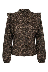 Maya Blouse Beige Botanic