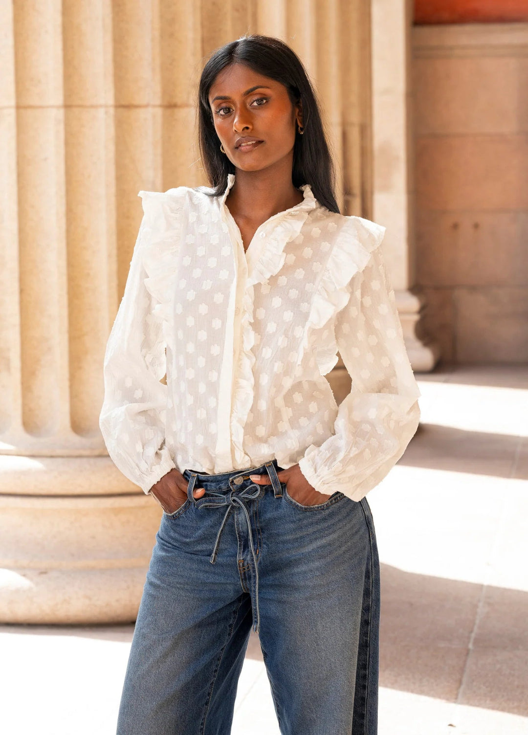 Maya Blouse Powder | Skjorter og bluser | Smuk - Dameklær på nett