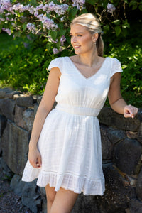 Melia Dress White