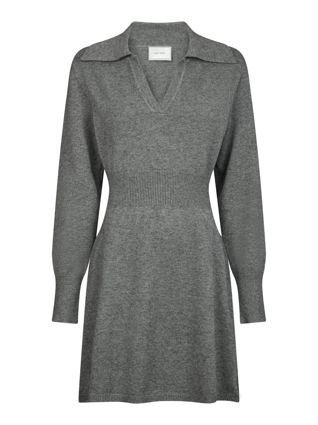 Melia Knit Dress Dark Grey Melange | Kjoler | Smuk - Dameklær på nett