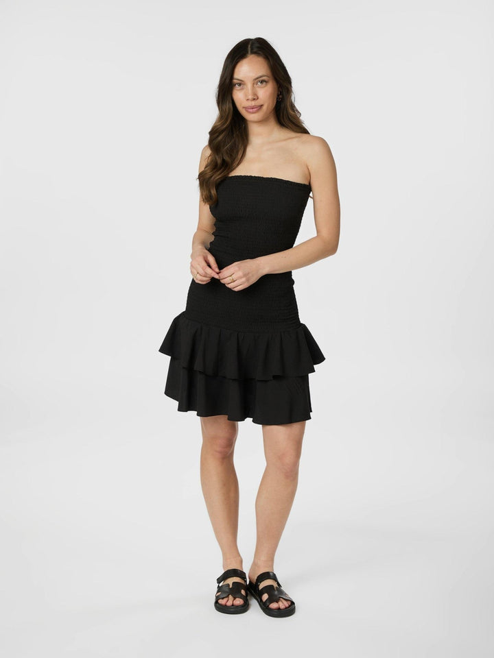 Mikka Solid Smock Dress Black | Kjoler | Smuk - Dameklær på nett