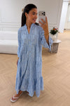 Mila Embroidery Dress Light blue
