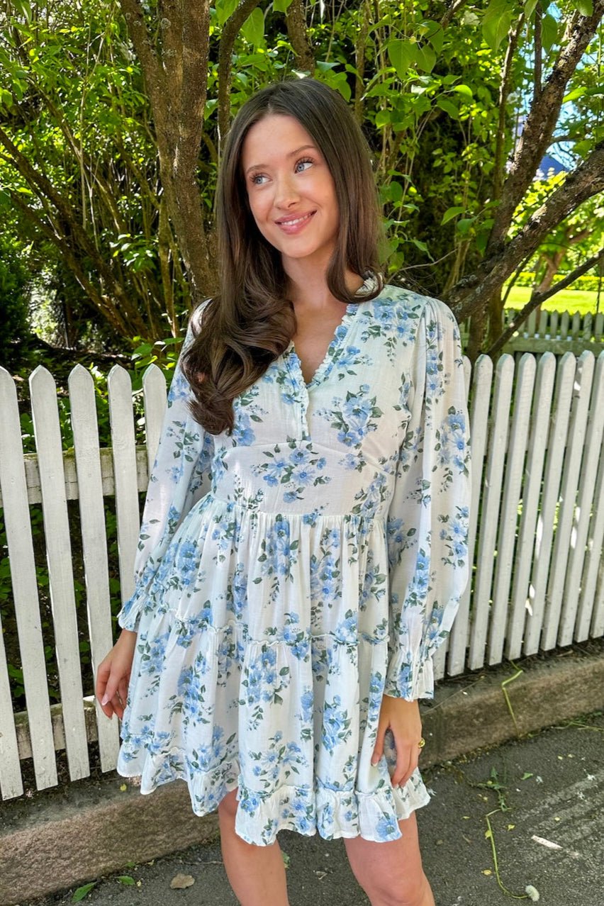 Miller Floral Dream Dress Light Blue | Kjoler | Smuk - Dameklær på nett
