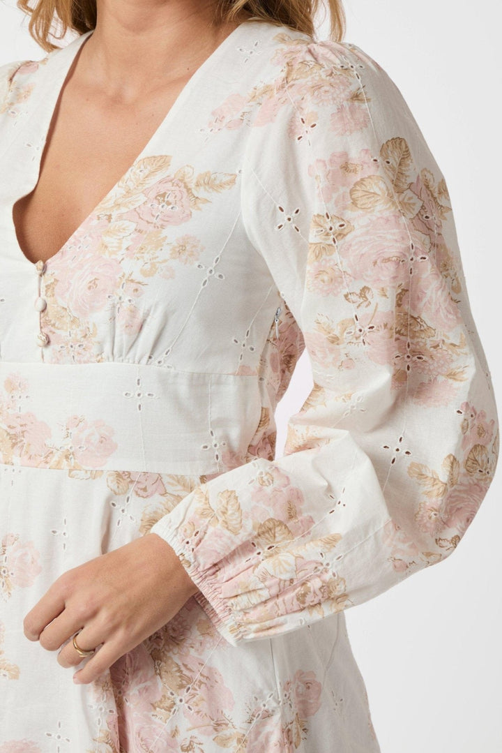 Milly Emb Rose Dress Dusty Rose | Kjoler | Smuk - Dameklær på nett