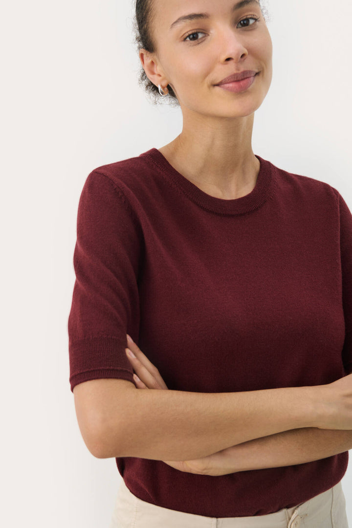 Natanyapw Pullover Tawny Port | Genser | Smuk - Dameklær på nett