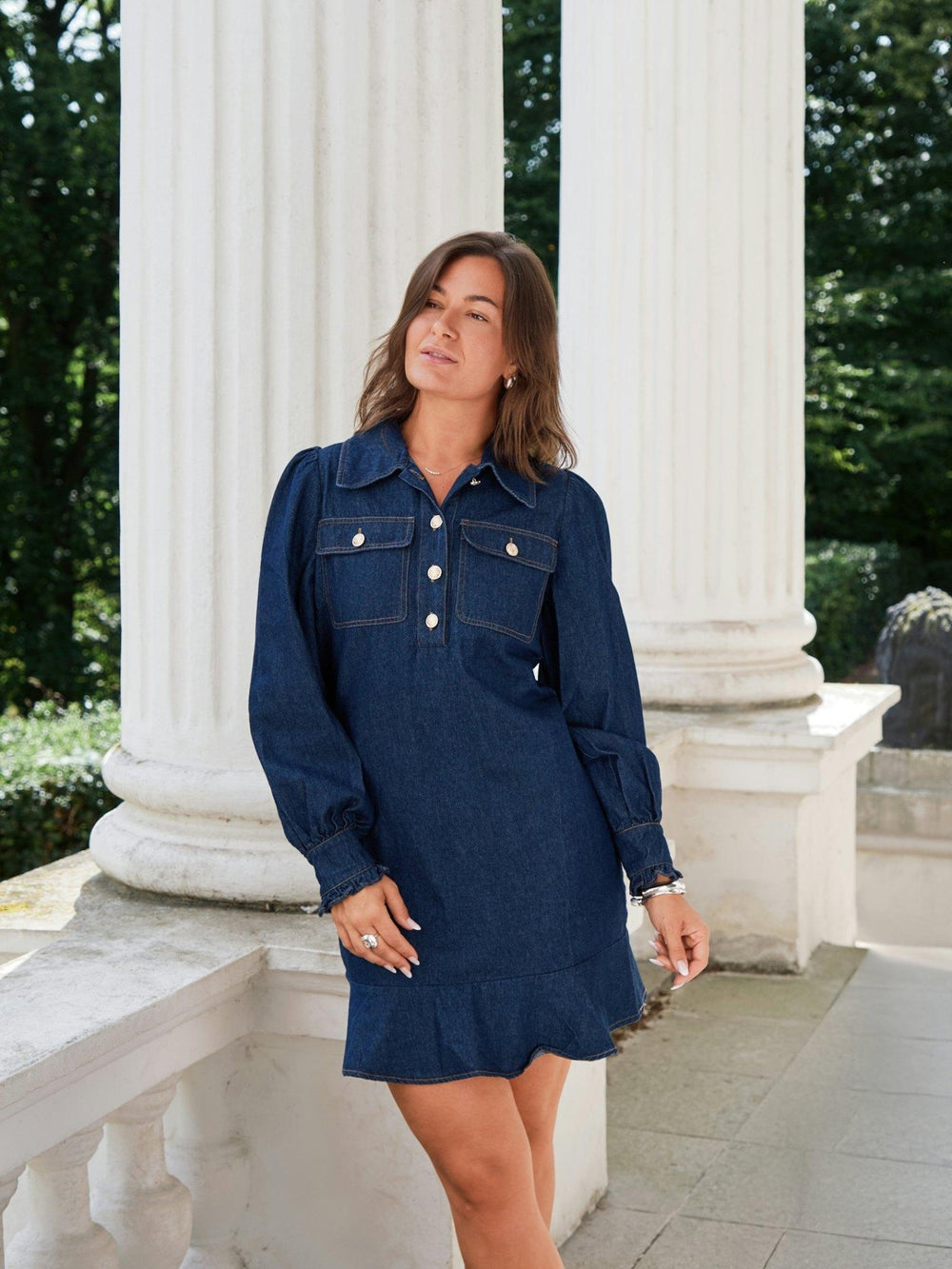 Nikko Denim Dress Blue | Kjoler | Smuk - Dameklær på nett