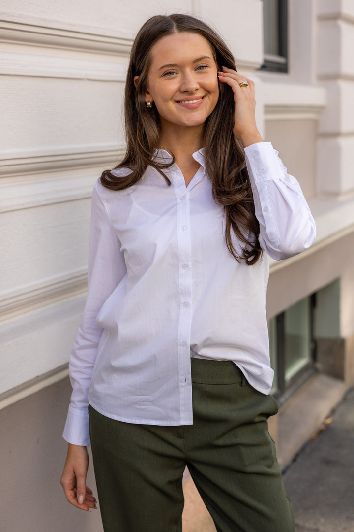 Niminipw Shirt Bright White | Skjorter og bluser | Smuk - Dameklær på nett