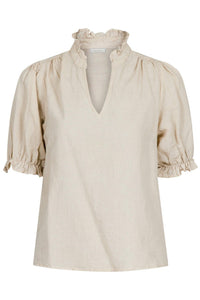 Odesa Linen Blouse Sand
