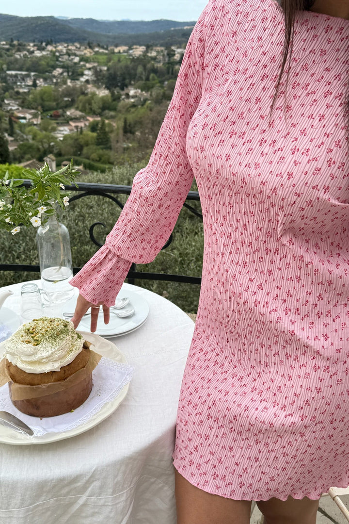 Odine Dress Pink Tiny Blossom | Kjoler | Smuk - Dameklær på nett