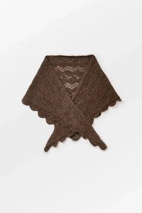 Opany Triangle Scarf Hot Fudge Brown