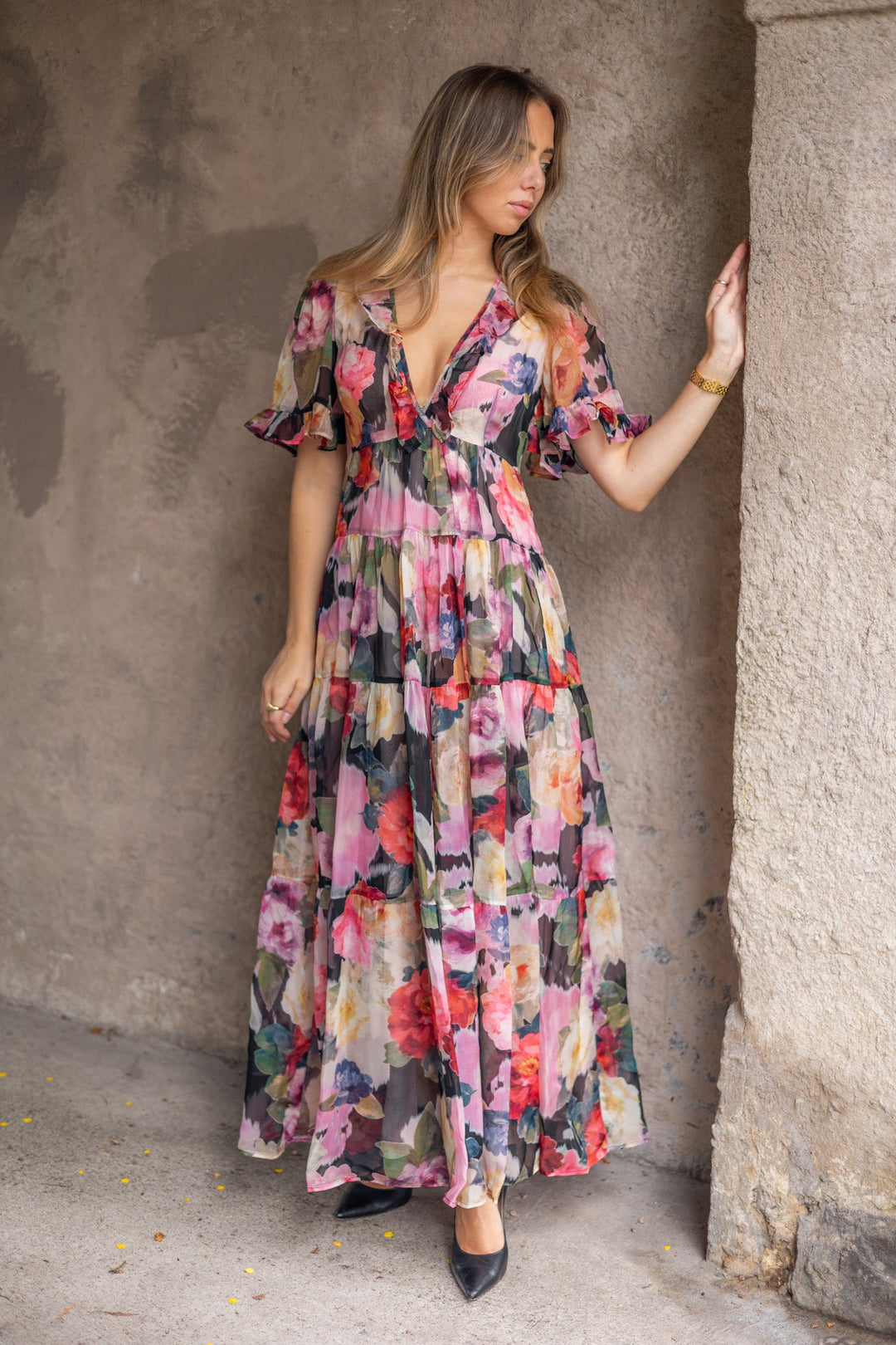 Organza Ruffle Dress Winter Breeze | Kjoler | Smuk - Dameklær på nett