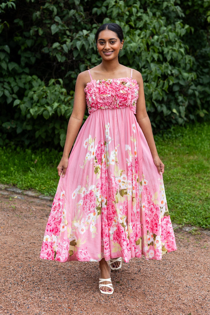 Organza Strap Dress Cherry Blossom | Kjoler | Smuk - Dameklær på nett