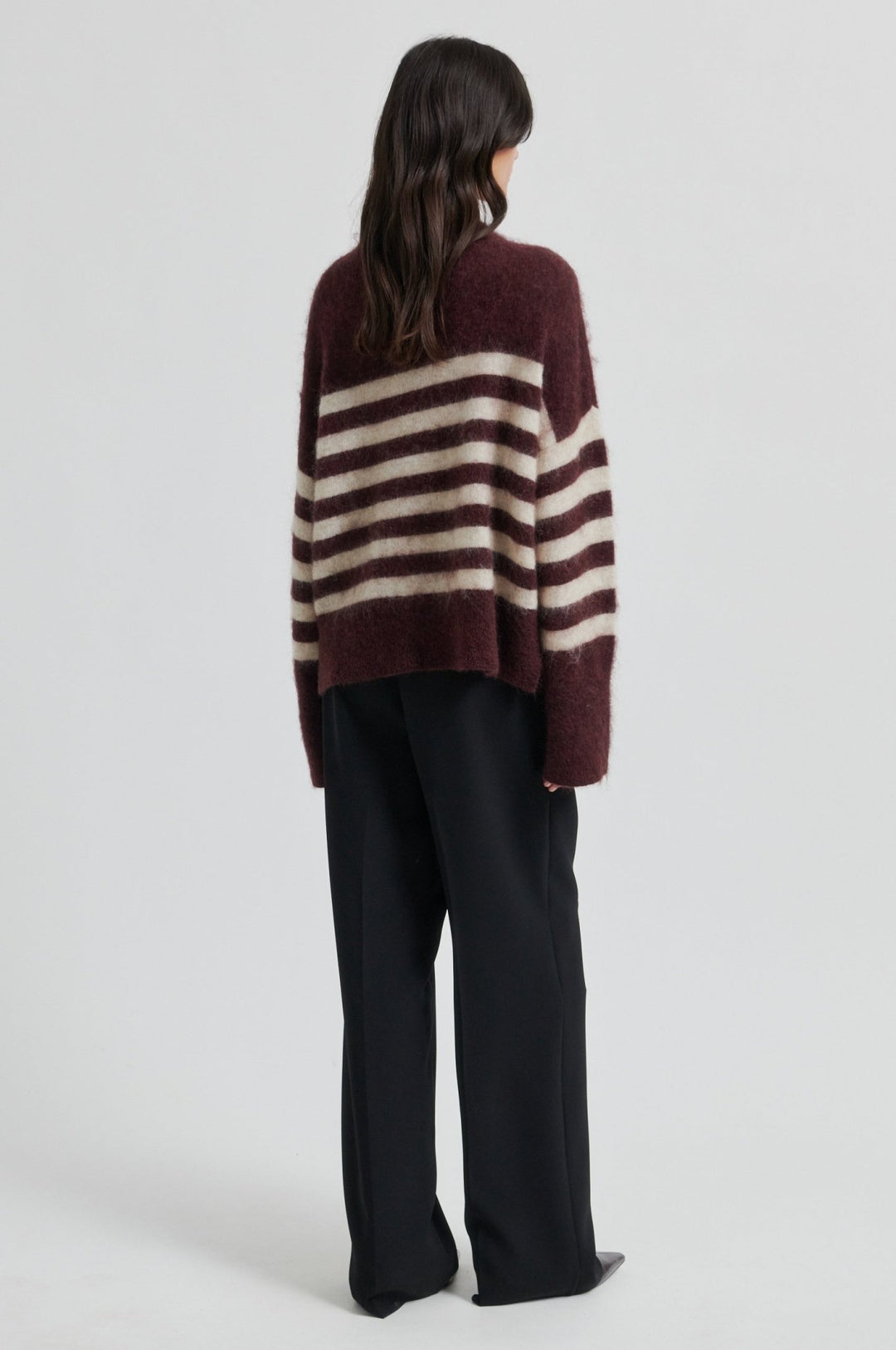 Ovalana Knit T - Neck Sassafras/Sand | Genser | Smuk - Dameklær på nett