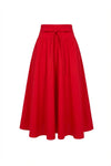 Astrid Skirt City Red Poplin