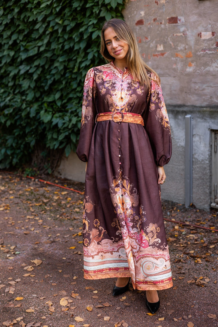 Paisley Long Dress Choco | Kjoler | Smuk - Dameklær på nett