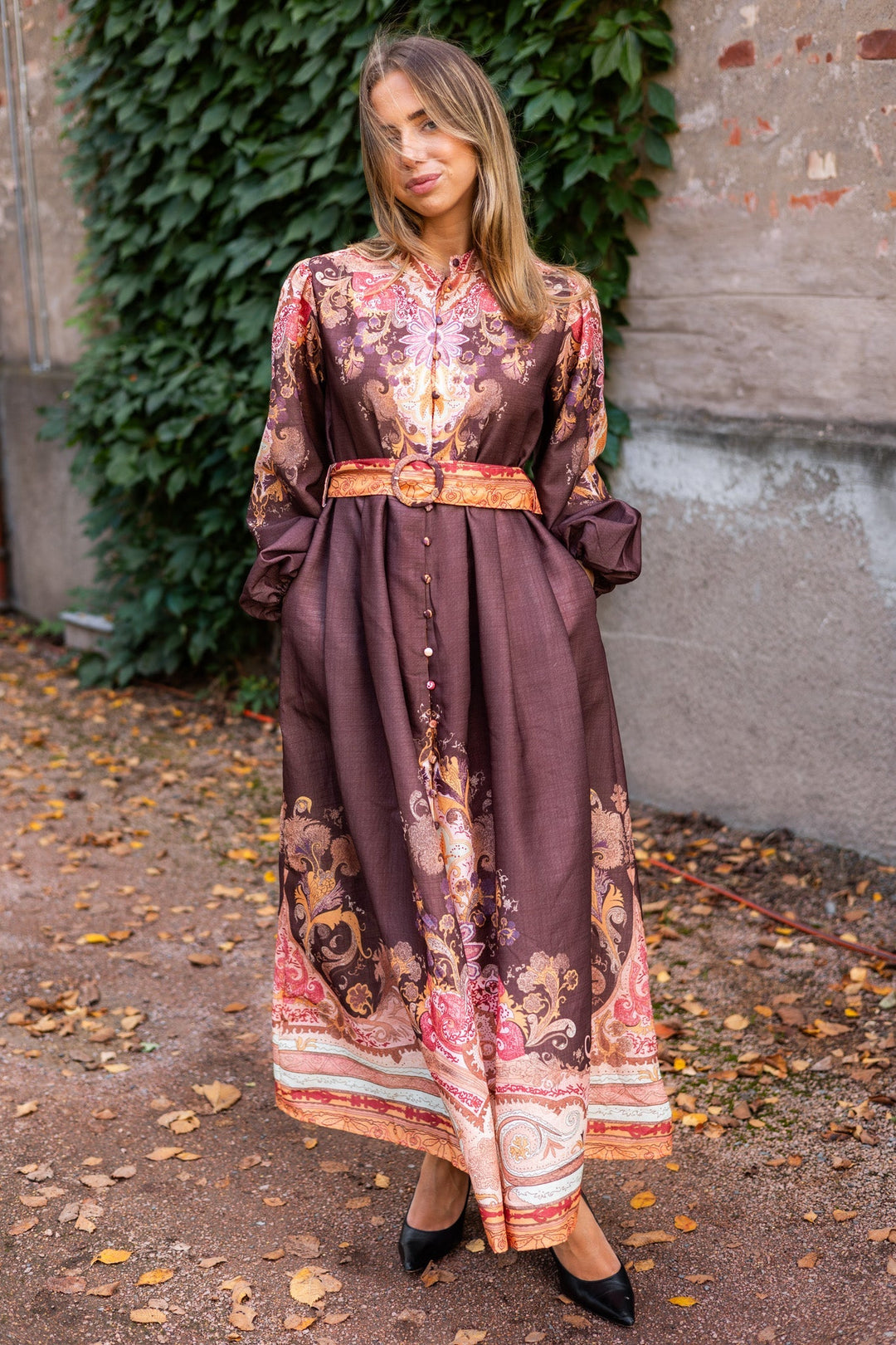 Paisley Long Dress Choco | Kjoler | Smuk - Dameklær på nett