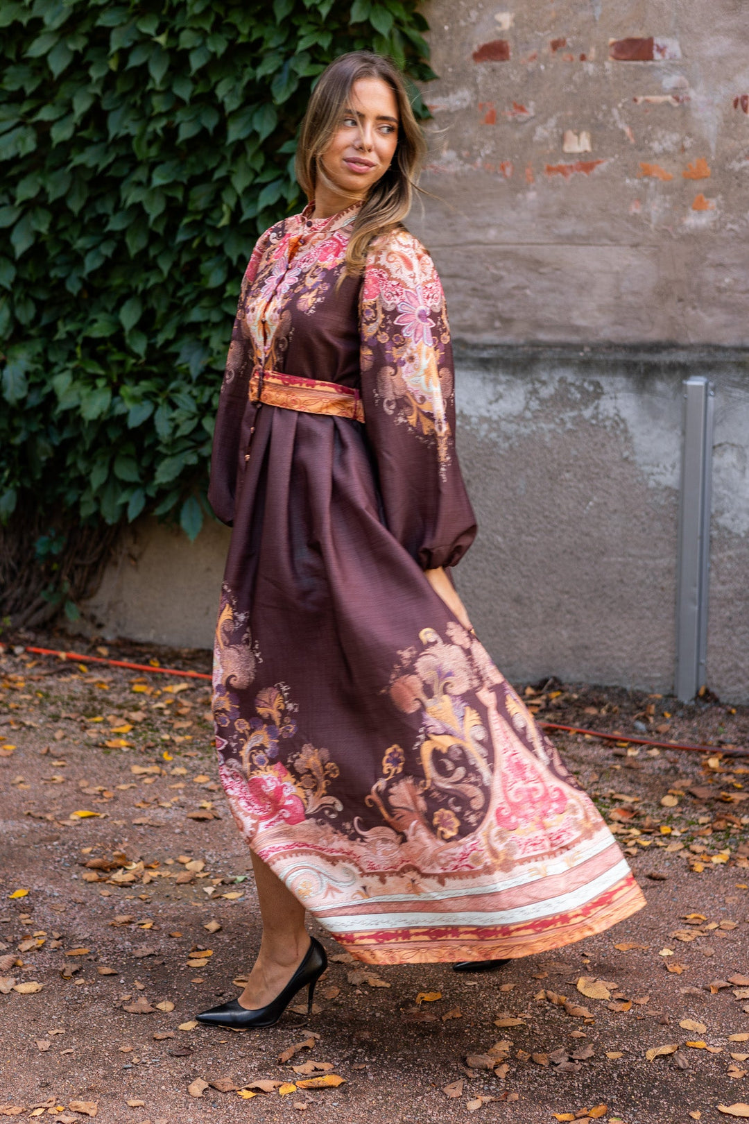 Paisley Long Dress Choco | Kjoler | Smuk - Dameklær på nett