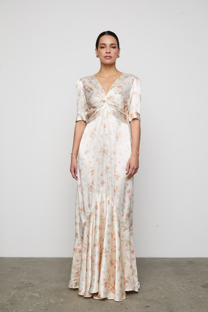 Paloma Dress Peachy Rose Print | Kjoler | Smuk - Dameklær på nett