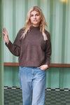 Paulina Knit Blouse Brown Melange