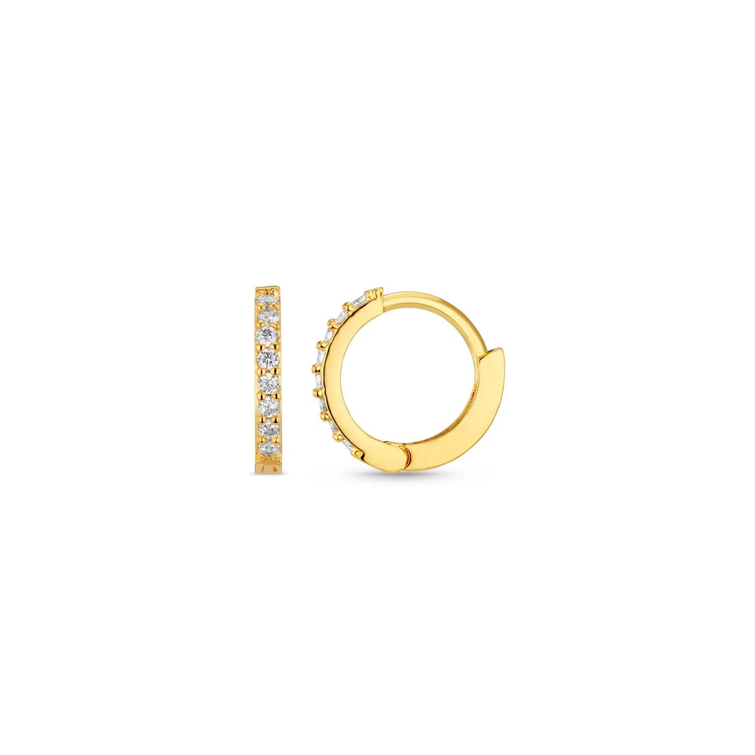 Pearl Mini Micro Hoop Pale Gold main image 1