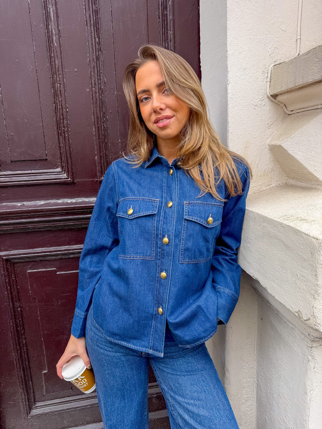 Payapw Shirt Dark Vintage Denim | Skjorter og bluser | Smuk - Dameklær på nett