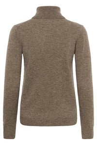 Peiiw Monika Turtleneck Chocolate Brown Melange