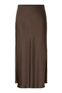 Pella Hw Midi Skirt Chocolate Brown