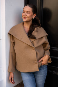 Perryiw Short Coat R Tobacco Brown