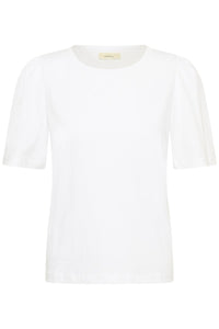 Pfiaiw Gathering Tshirt Pure White