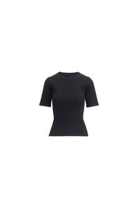 Pippa Rib Tee Black
