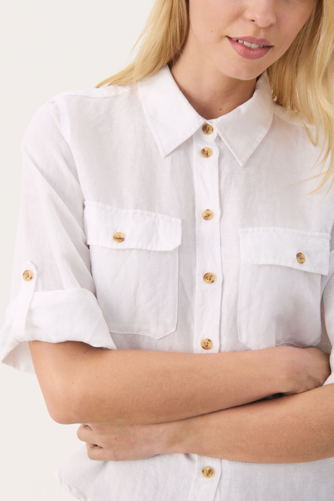 Rayanipw Shirt Bright White | Skjorter og bluser | Smuk - Dameklær på nett