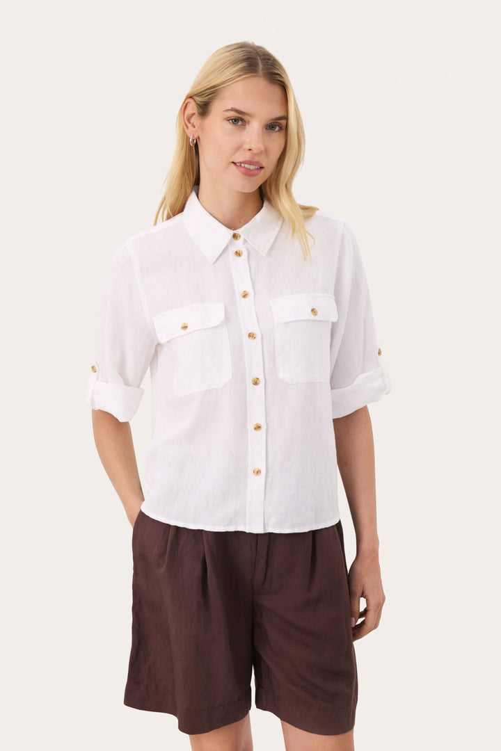 Rayanipw Shirt Bright White | Skjorter og bluser | Smuk - Dameklær på nett