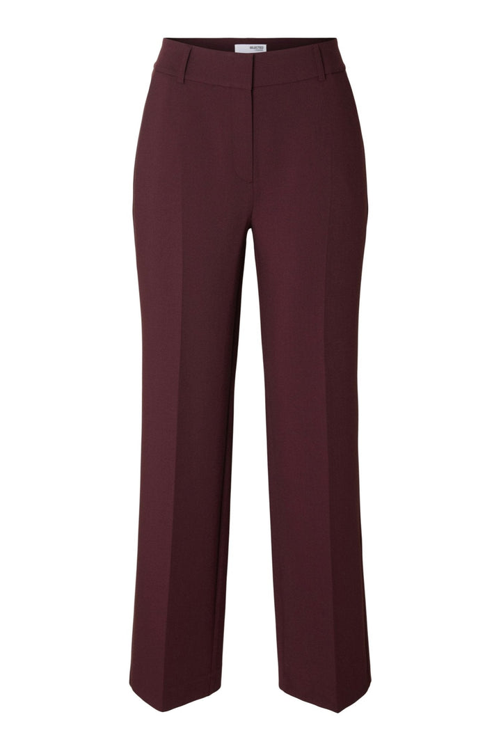 Rita Mw Wide Pant Mel Fig Melange | Bukser | Smuk - Dameklær på nett