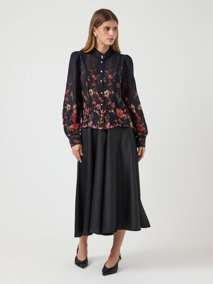 Romantica Ls Shirt Black Romantica | Skjorter og bluser | Smuk - Dameklær på nett