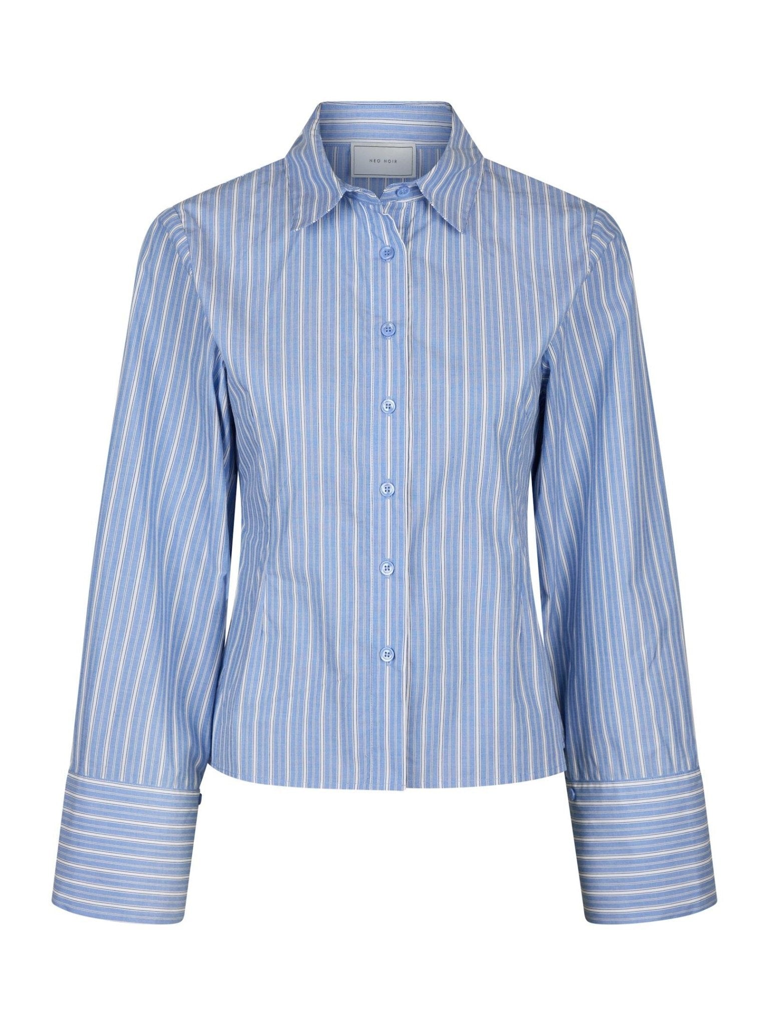Rosa Shadow Stripe Skjorte - Light Pink